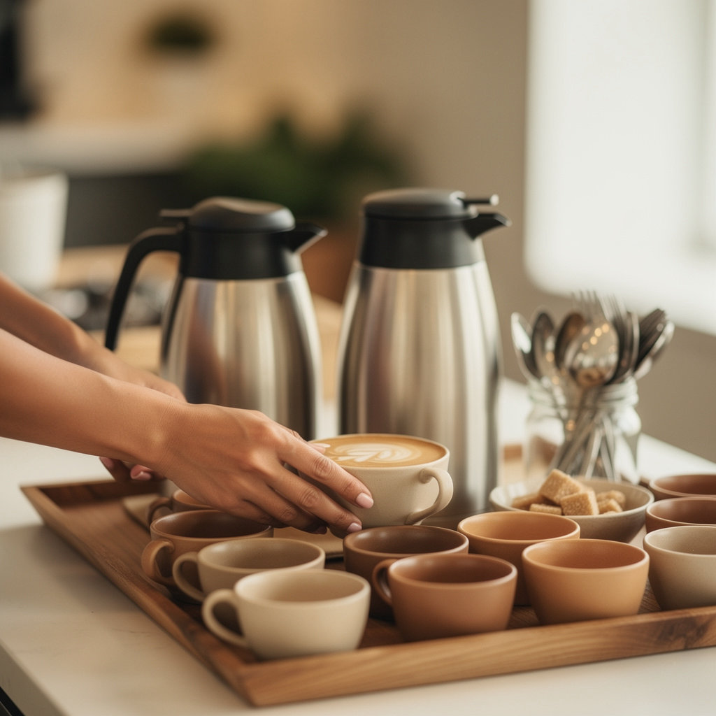 Bean Haven Austin coffee catering service at an Austin event with professional baristas